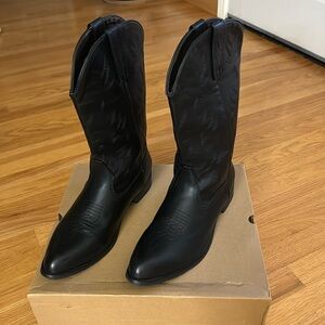 Black Cowboy Boots Men’s size 12